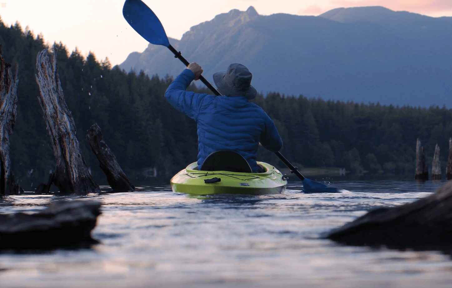 water temperature while kayaking